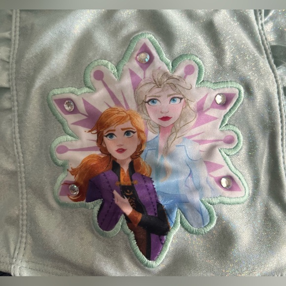Swimsuit Disney Girls Elsa & Anna Bikini, Size 7/8 - Picture 2 of 5